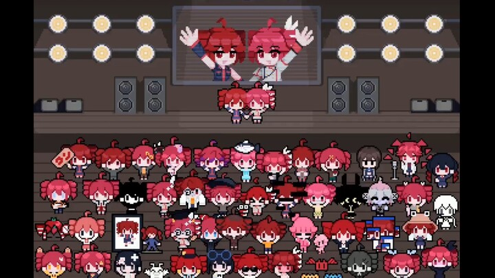 Pixel art · All the accents gather here ~ Teto sister's funny animation & JoJo funny picture - Pixel