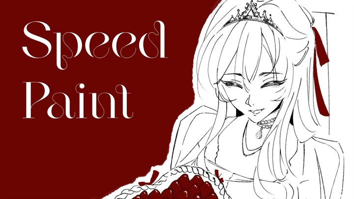 【SpeedPaint】Strawberry Cake