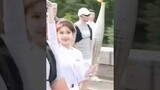 Zhao Lusi holds a torch to represent her nation in 2024 Olympics paris