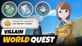 Villains World Quest & Achievement : Les Quatre Coups (Fontaine World Quest) | Genshin Impact 4.1