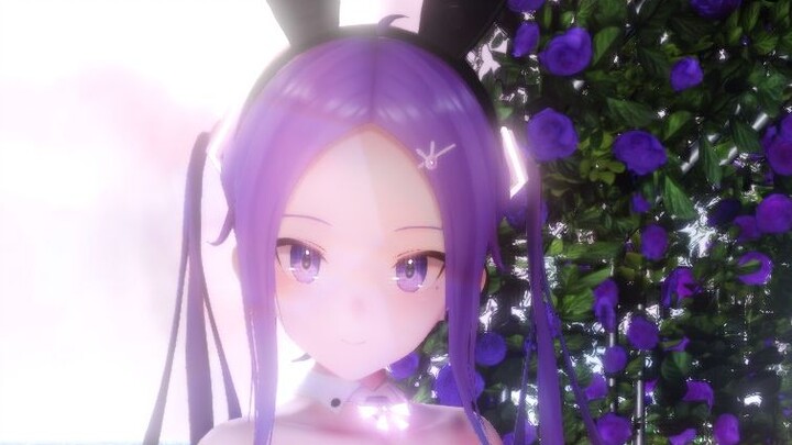 【MMD】LO-chan is wearing a bunny girl but 【Miniskirt】!