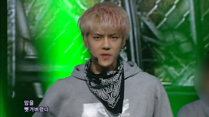 130630 SBS Inkigayo EXO - Wolf (Bộ đồ thể thao xám)
