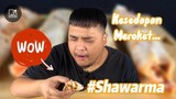 ASMR MUKBANG EAT STREET FOOD SHAWARMA KEBAB CHICKEN AND BEEF MALAYSIA