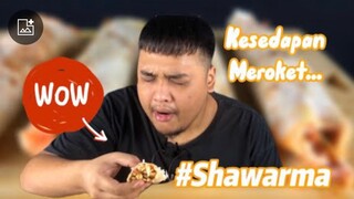 ASMR MUKBANG EAT STREET FOOD SHAWARMA KEBAB CHICKEN AND BEEF MALAYSIA