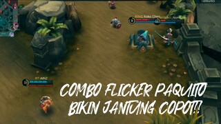 MONTAGE SKILL 2+  FLICKER PAQUITO!! MUSUH DI JAMIN KAGET KALAU PAKAI COMBO INI MAH