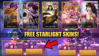 FREE STARLIGHT SKINS | CHRISTMAS EVENT 2020 - MOBILE LEGENDS BANG BANG