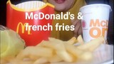 ASMR McDonalds burger+french fries
