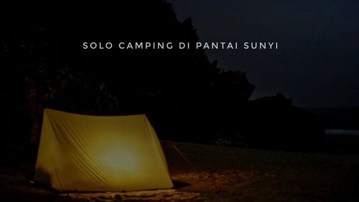 Camping di pantai Wohkudu || Solo camping pake flysheet