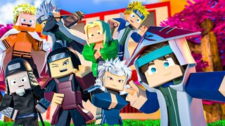 minecraft mas... NA ESCOLA DOS HOKAGES DO NARUTO!