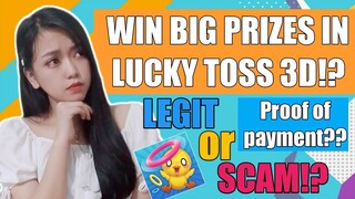 LUCKY TOSS 3D REAL OR FAKE!? | GET A CHANCE TO WIN AN IPHONE 11? | MY HONEST REVIEW! (MUST WATCH!)