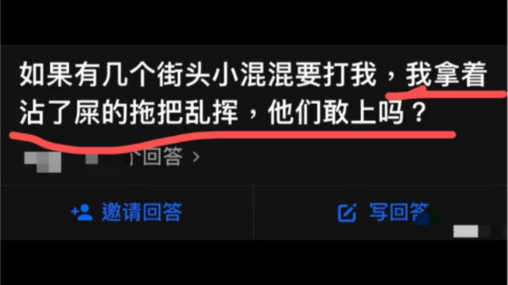 Nếu mấy tay côn đồ trên phố định đánh tôi, tôi cầm cây lau nhà dính phân quơ loạn xạ thì họ có dám l