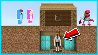 MIPAN & ZUZUZU Menemukan Rumah Rahasia Chainsaw Man Dan Boxy Boo Di Minecraft! TERNYATA SULTAN