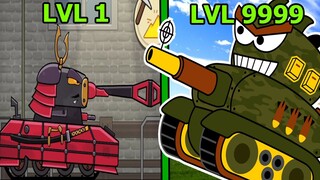 Xe Tăng NHẬT BẢN SAMURAI Nguyên Tử Trang Bị Giáp Và Kiếm Cận Chiến Phim hoạt hình về xe tăng Gerand