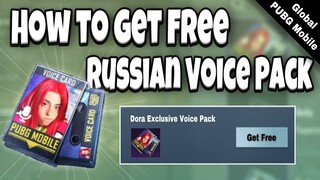 HOW TO GET DORA EXCLUSIVE VOICE PACK PUBG MOBILE