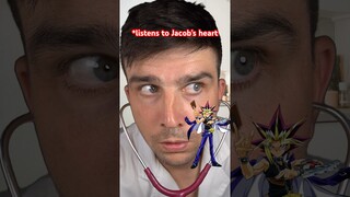 Jacob gets YUGIOH infection! 😳 #pokemon #pokemonshorts