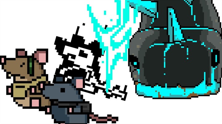 [Animation] Pixelated OC Character: Mice Fighting Against Electric Eel