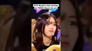 ITZY Ryujin viral reaction to TWICE Jihyo 1st win #itzy #twice #ryujin #jihyo