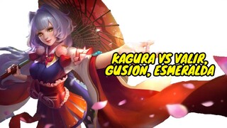 Kagura VS Valir, Gusion, Esmeralda