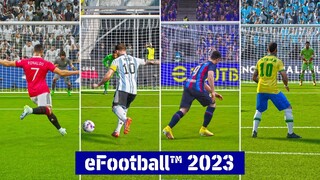 eFootball 2023 All Signature Penalty Styles | Ronaldo, Messi, Lewandowski , etc