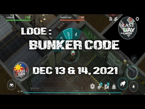 Last Day On Earth: BUNKER CODE ( DEC 13 & 14,  2021 ) - LAST DAY ON EARTH: SURVIVAL