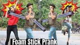 Foam Stick Prank - Funny Reactions @ThatWasCrazy