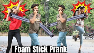 Foam Stick Prank - Funny Reactions @ThatWasCrazy