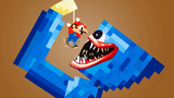 Mario vs the Giant Huggy Wuggy Maze - แอนิเมชั่น Poppy Playtime