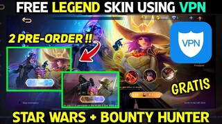 HOW TO GET EXTRA PRE-ORDER & BOUNTY HUNTER EVENT USING VPN - MOBILE LEGENDS