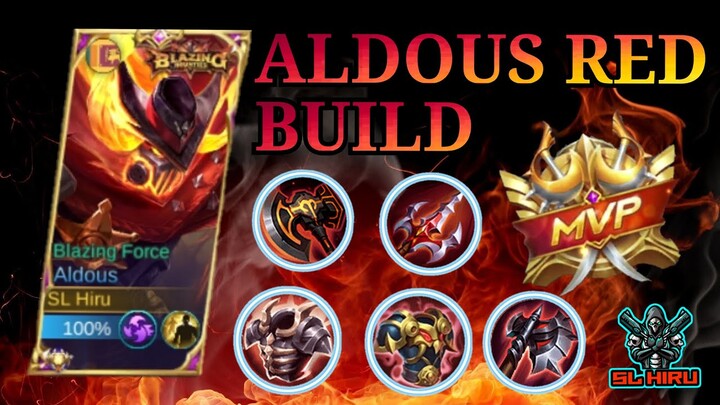 ALDOUS RED BUILD(TRY THIS BUILD)/ALDOUS/MOBILE LEGENDS BANG BANG