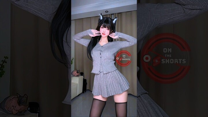 Cat Girl Slow Dance  Cat Girl Cosplay #shorts