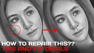 How To Fix/Repair Damaged Drawings | Tagalog