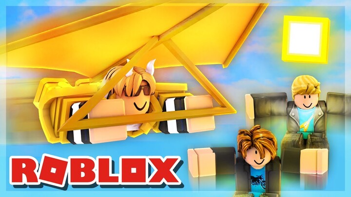 Using The OVERPOWERED Hang Glider! Roblox Bedwars