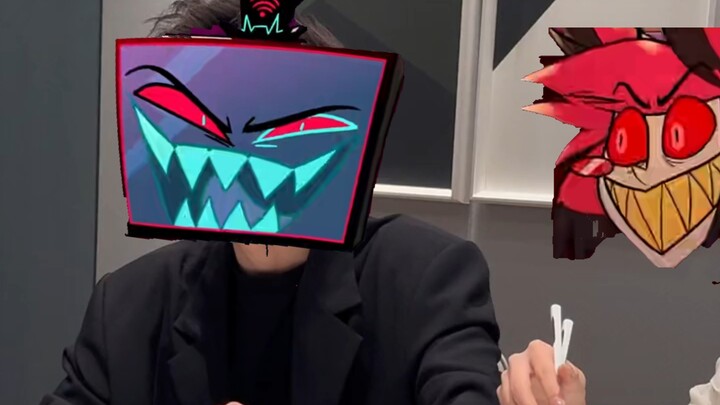 Khi Alastor gắp thức ăn, vox: