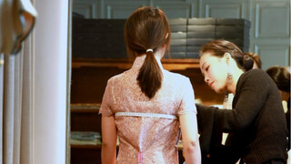 When I learned that the client only had one month to wear the cheongsam...