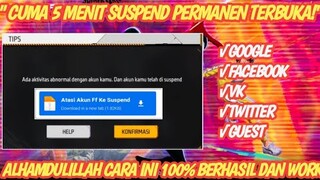 CARA MENGATASI AKUN FF KE SUSPEND PERMANEN TERBARU SETELAH UPDATE 2023 - CARA MENGATASI SUSPEND FF