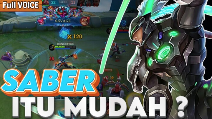 SABER ITU MUDAH? TRIK ONE SHOT COMBO AUTO SAVAGE. MLBB