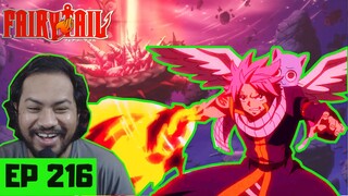 WHAT??? BLACK FIRE DRAGON MODE!! | Fairy Tail Episode 216 [REACTION]