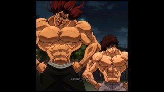 baki hanma vs yujro hanma fight🤯 baki explain your emotions😳 #animeshorts #anime #shorts #shortsfeed