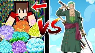 เปิดลักกี้บล้อกวันพีช!! สู้กับ นักล่าโจรสลัด โรโรโนอา โซโล!! (Minecraft Onepiece Luckyblock)