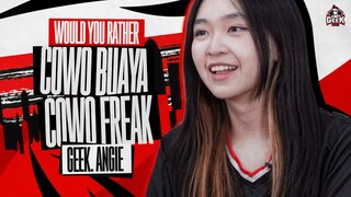 GUYS, TERNYATA ANGIE LEBIH SUKA TIPE COWOK INI LHOOO! - WOULD YOU RATHER ANGIE TANIA