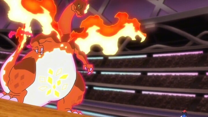 Pokémon xyz # Pokémon Journey Charizard's Mega Evolution, Gigantamax, and Megacrystal, which one do 