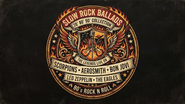 Slow Rock Ballads 70' 80' 90' CollectionScorpions, Aerosmith, Bon Jovi
