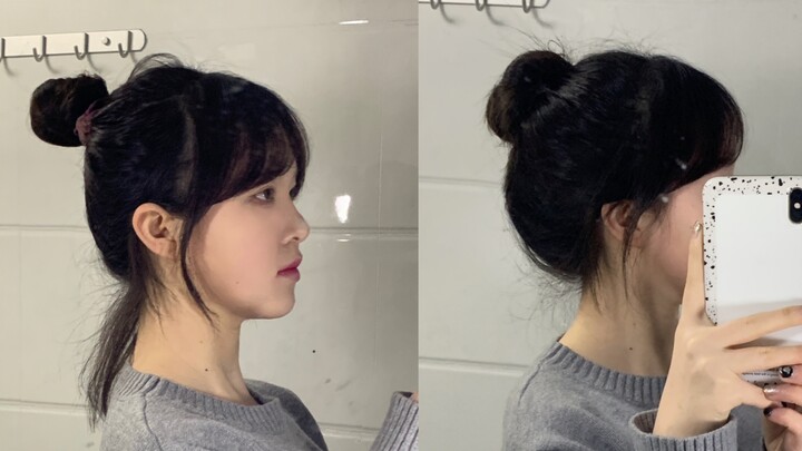 Đã hiểu rồi!! Tóc ngắn và tóc lỡ cũng có thể buộc được kiểu tóc búi tròn căng mẩy!!