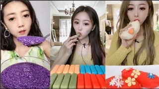 Thánh Ăn Đá Ăn Đá Lạnh Màu Sắc Hình Dạng Bất Thường Thú Vị - ASMR Ice Crunchy Eating sound#183