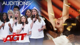 Golden Buzzer: Northwell Health Nurse Choir Gives an Inspiring Audition - America's Got Talent 2021