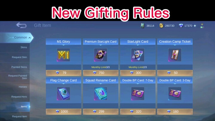 MLBB | New Gifting Rules 🫠