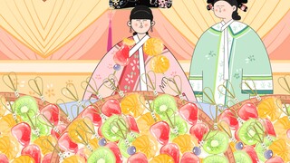-Mukbang animasi Legenda Zhen Huan｜Tusuk sate buah permen batu yang imersif dari An Lingrong~