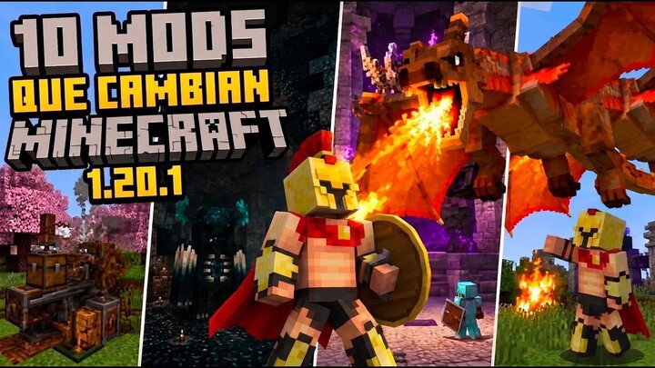 Minecraft 1.20.1 es OTRO JUEGO con estos 10 MODS 🤯
