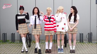 被记者的“麻糬pose”逗笑的idle