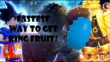 FASTEST WAY TO GET KING FRUIT + SHOWCASE ON Anime Fighting Simulator | Roblox |